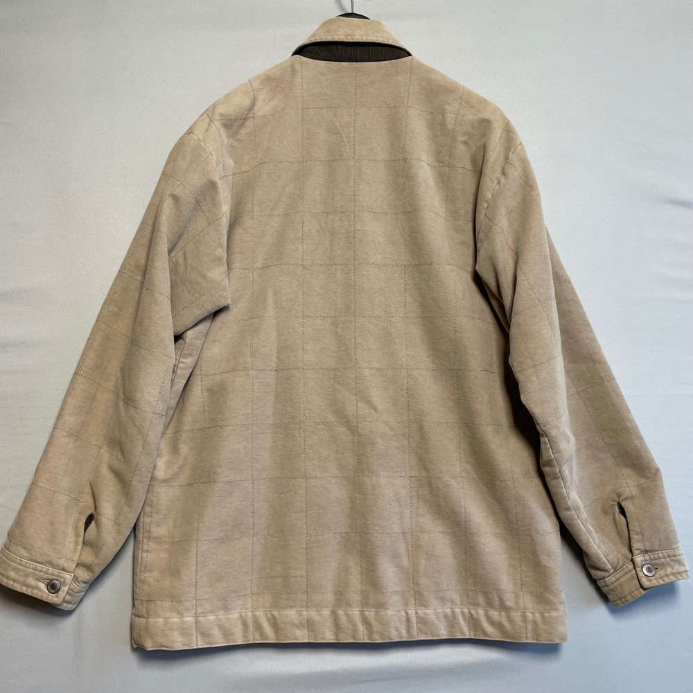 Indigo Palms Denim Company Men's Tan Windowpane Check Barn Jacket Size Large - Picture 4 of 10